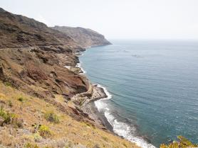 Tenerife a pláž Playa de las Gaviotas