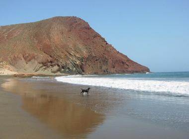 Tenerife a pláž Playa de la Tejita